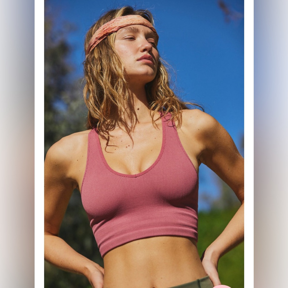 Free People Movement Free Throw Crop Woodrose XS-S